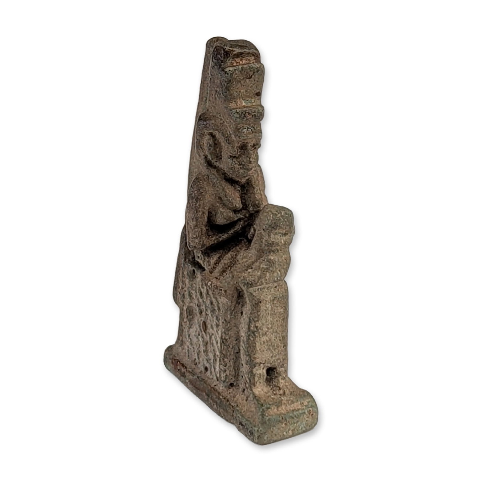 Egyptian Faience Amulet of Goddess Isis Nursing Horus (1 of 4)