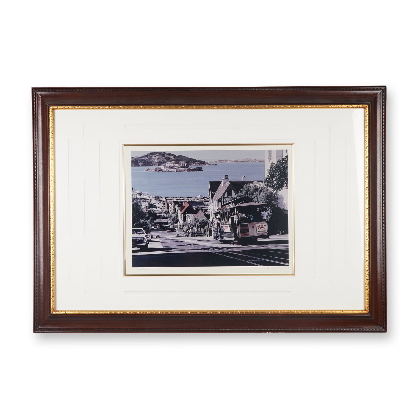 Framed Limited Edition Color Print on Paper, Hyde Street, Signed (1 of 6)