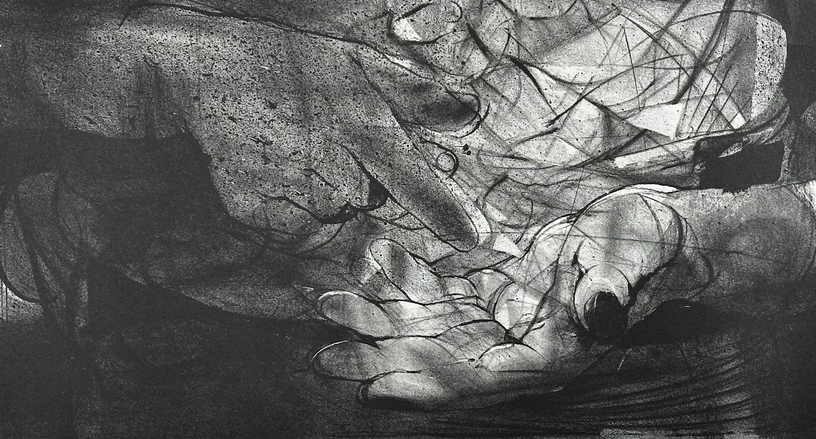 Unknown Artist, Lithograph Hands Signed - 2
