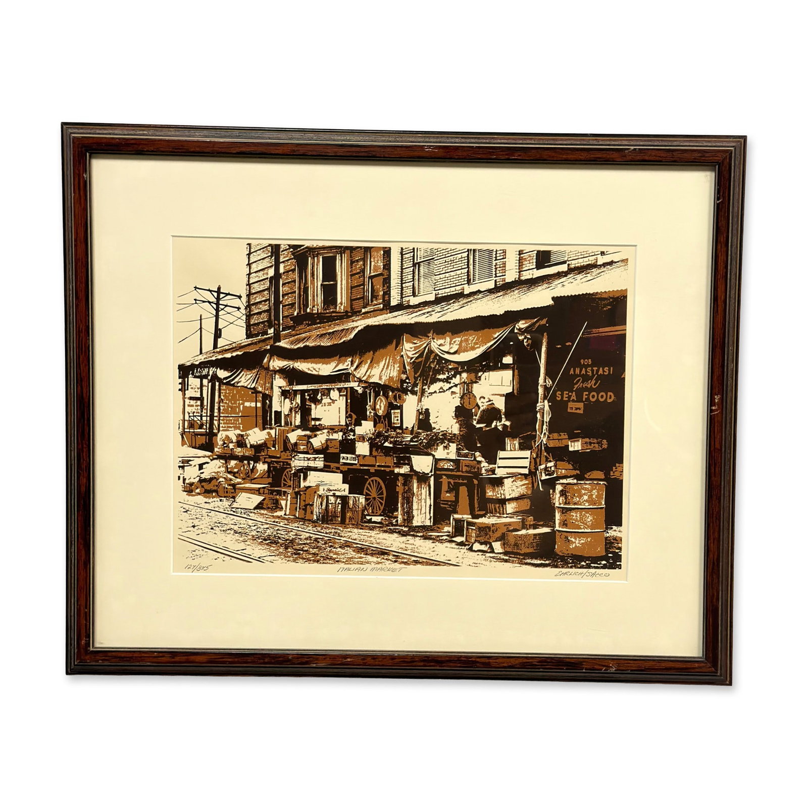 Robert Ehrlich (American, b.1974) and Linda Sacco Silkscreen, Italian Market (1 of 5)