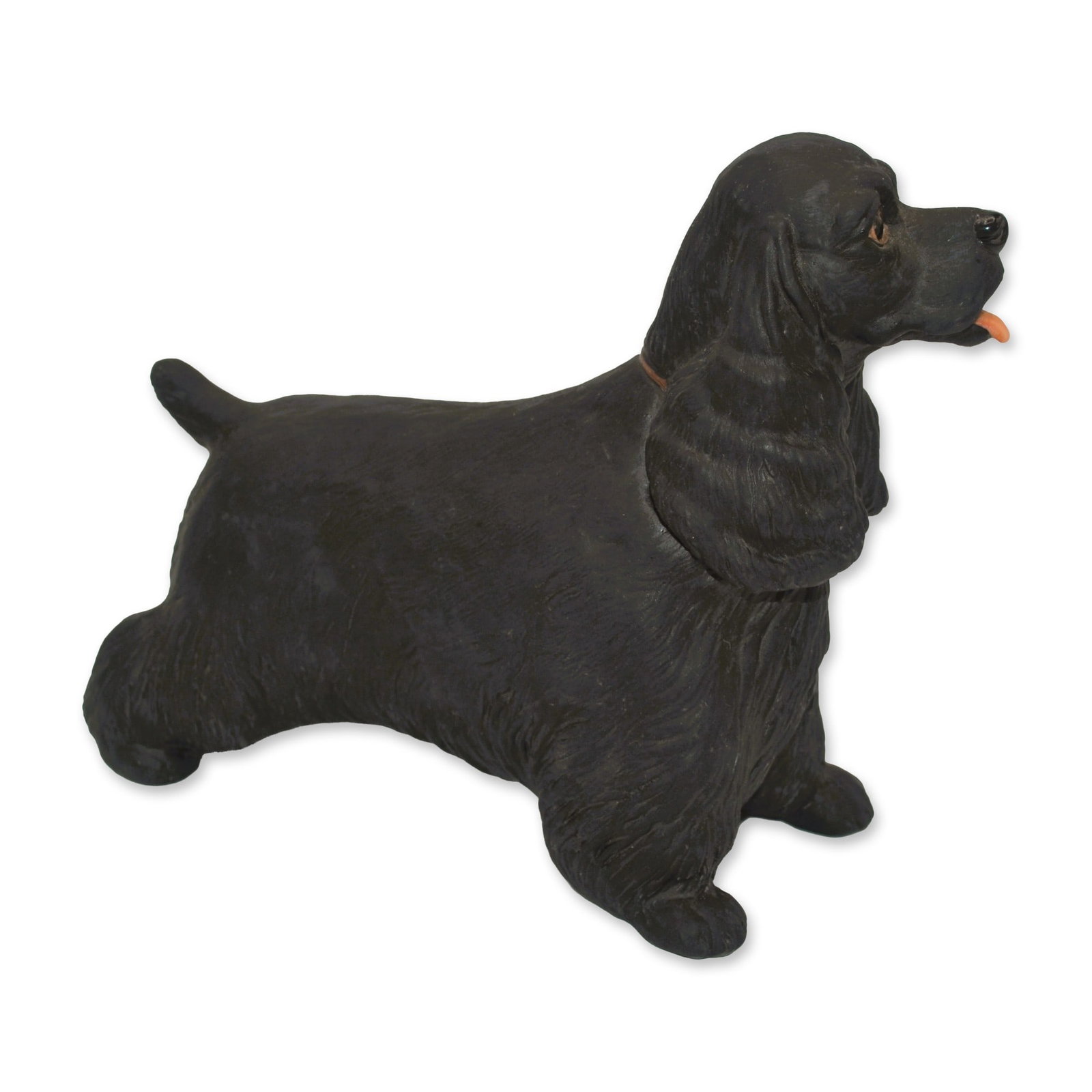 Boehm Porcelain Cocker Spaniel Dog Sculpture, Black, 1980 (1 of 5)