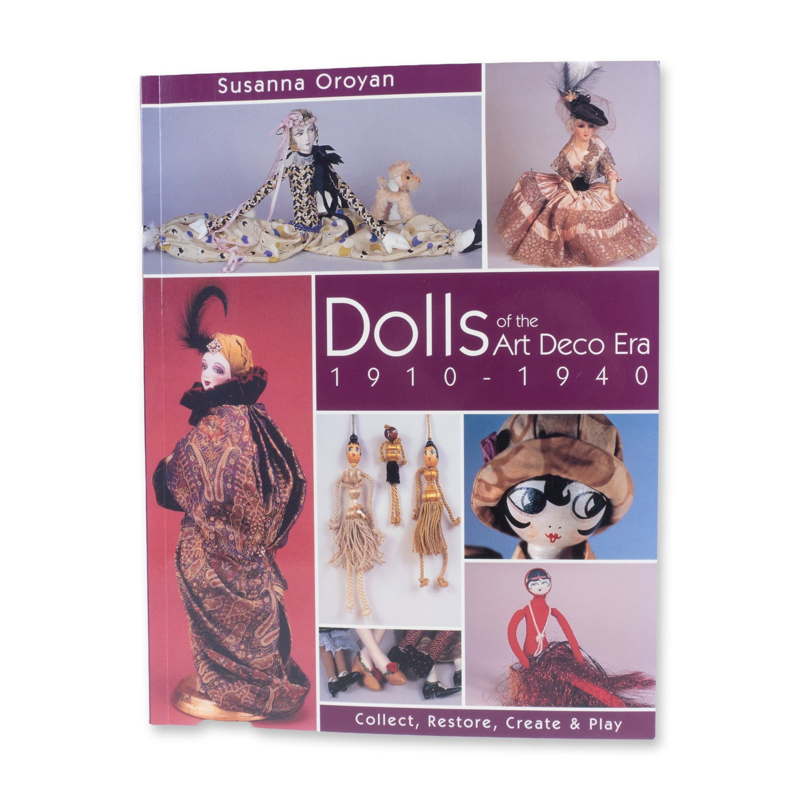 Susanna Oroyan Paperback Book, Dolls of the Art Deco Era: California, C&T Publishing: 2004. Paperback with a decorative cover. Susanna Oroyan (1946-2007) was an American doll artist and author. Dolls of the Art Deco Era, 1910-1940, a 240-page reference