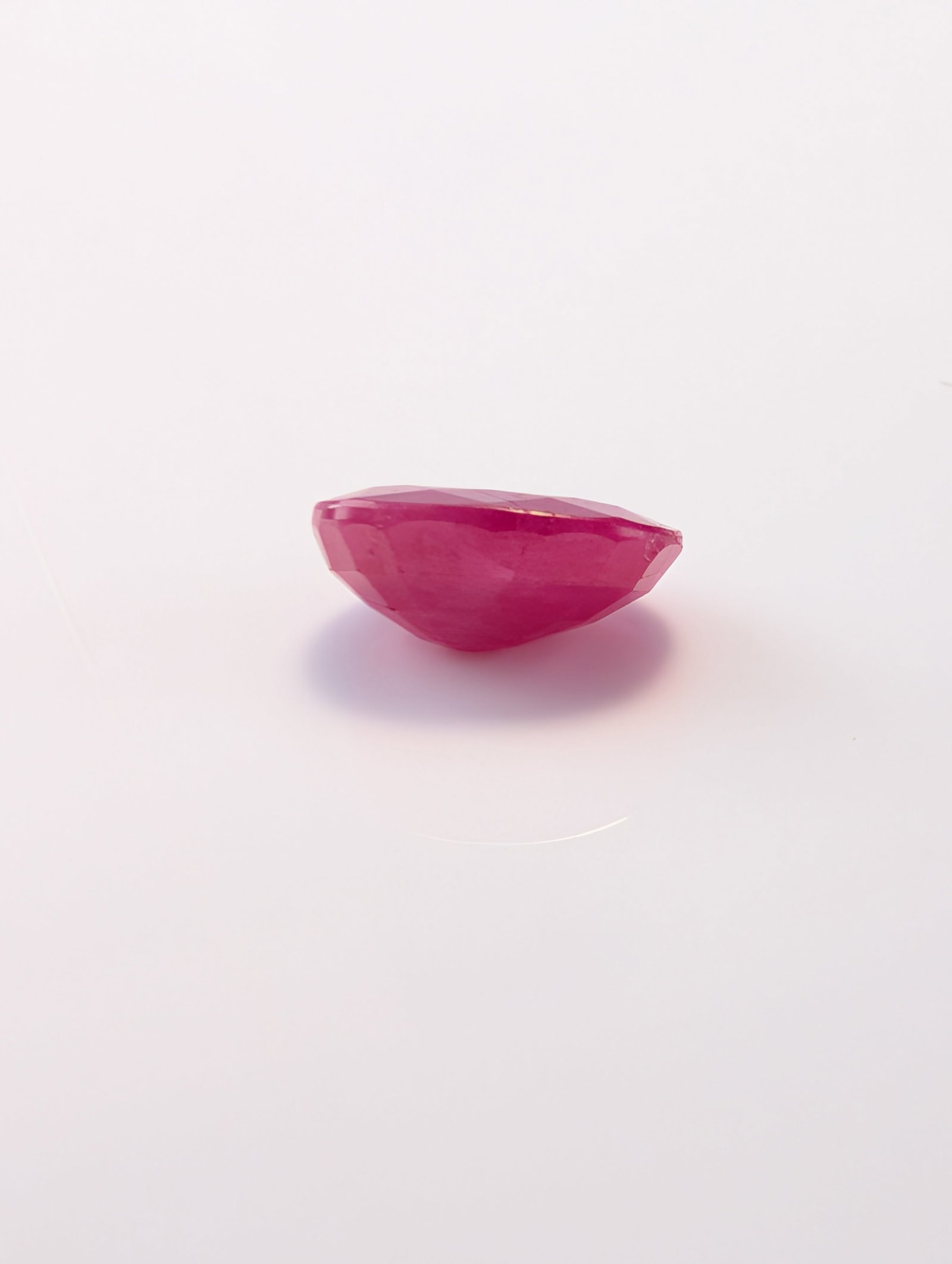 Oval Mixed Cut Pinkish Red Loose Ruby Gemstone - 4