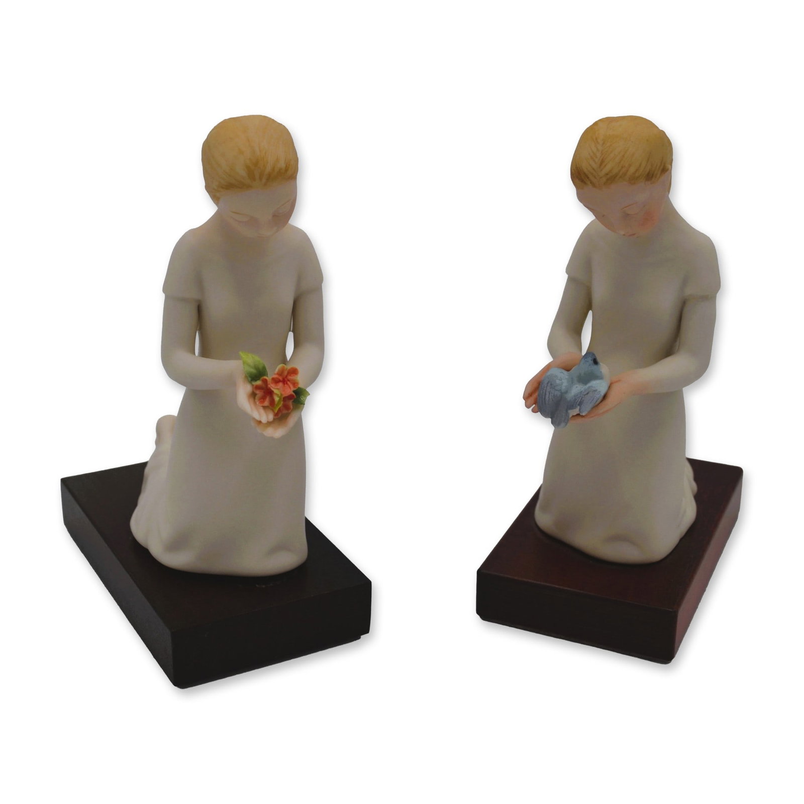 2Pc Cybis Porcelain Figurines First Flight, 1966 (1 of 5)
