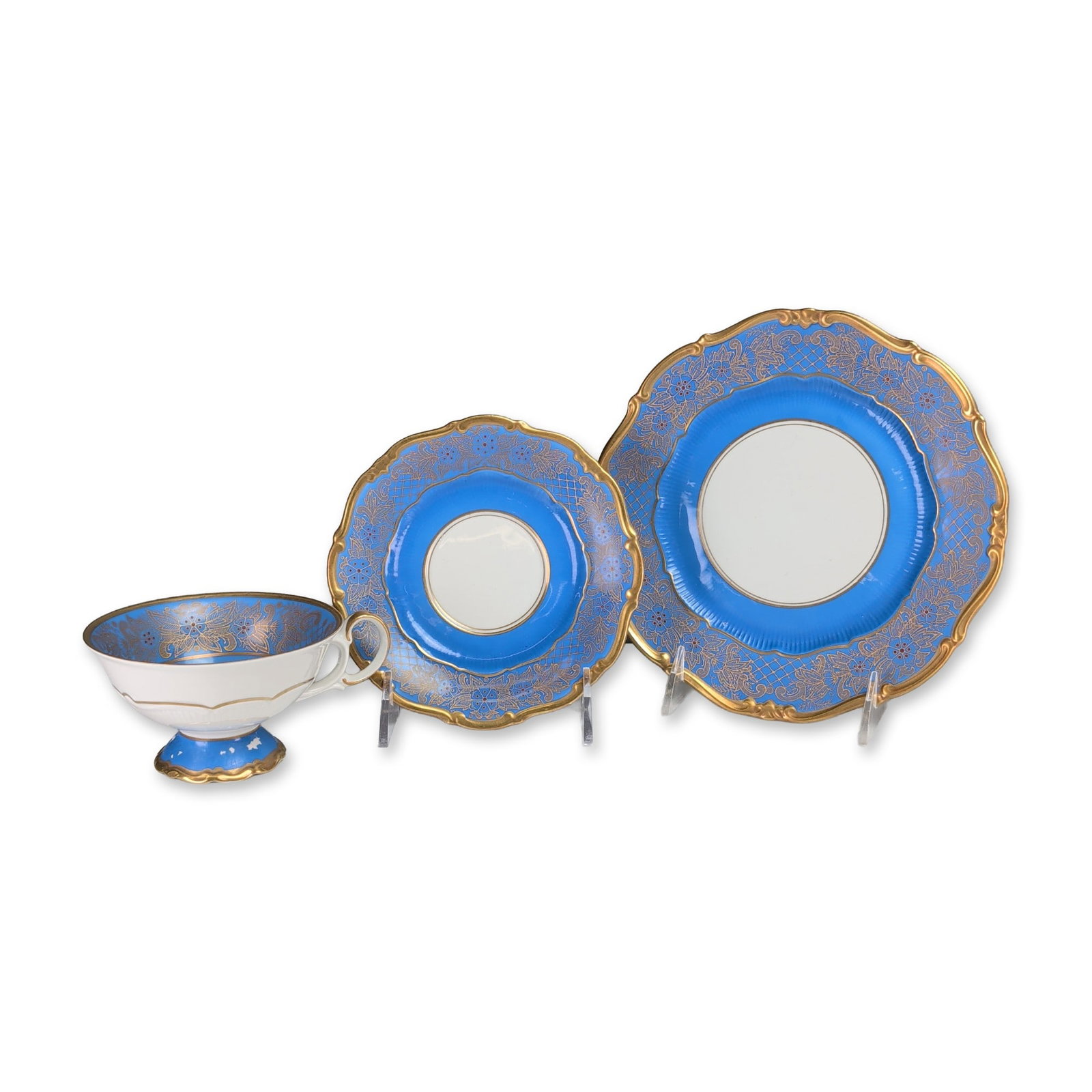 Trio of Hutschenreuther Dora Pattern Porcelain (1 of 4)
