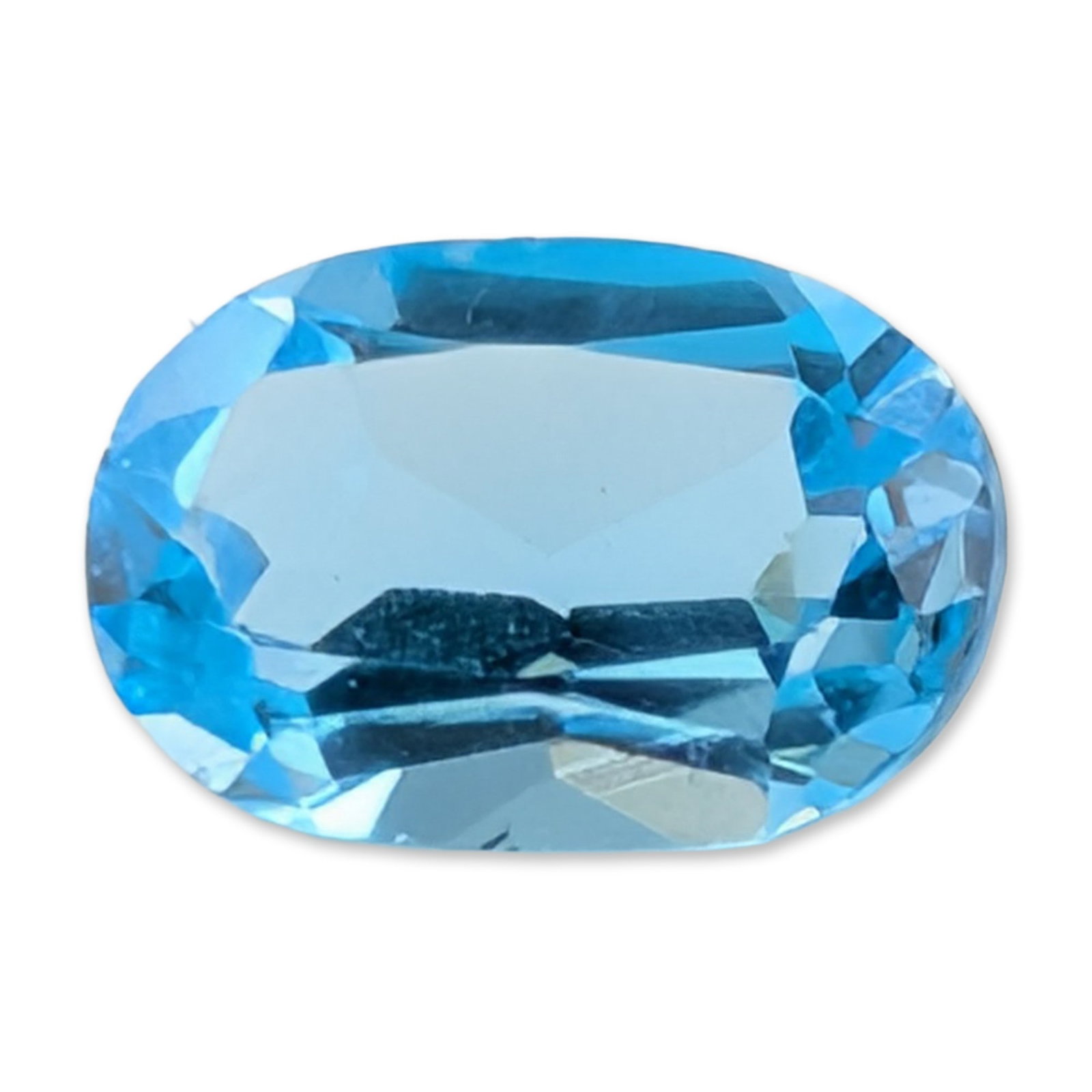 Swiss Blue Topaz Oval Gemstone (1 of 4)