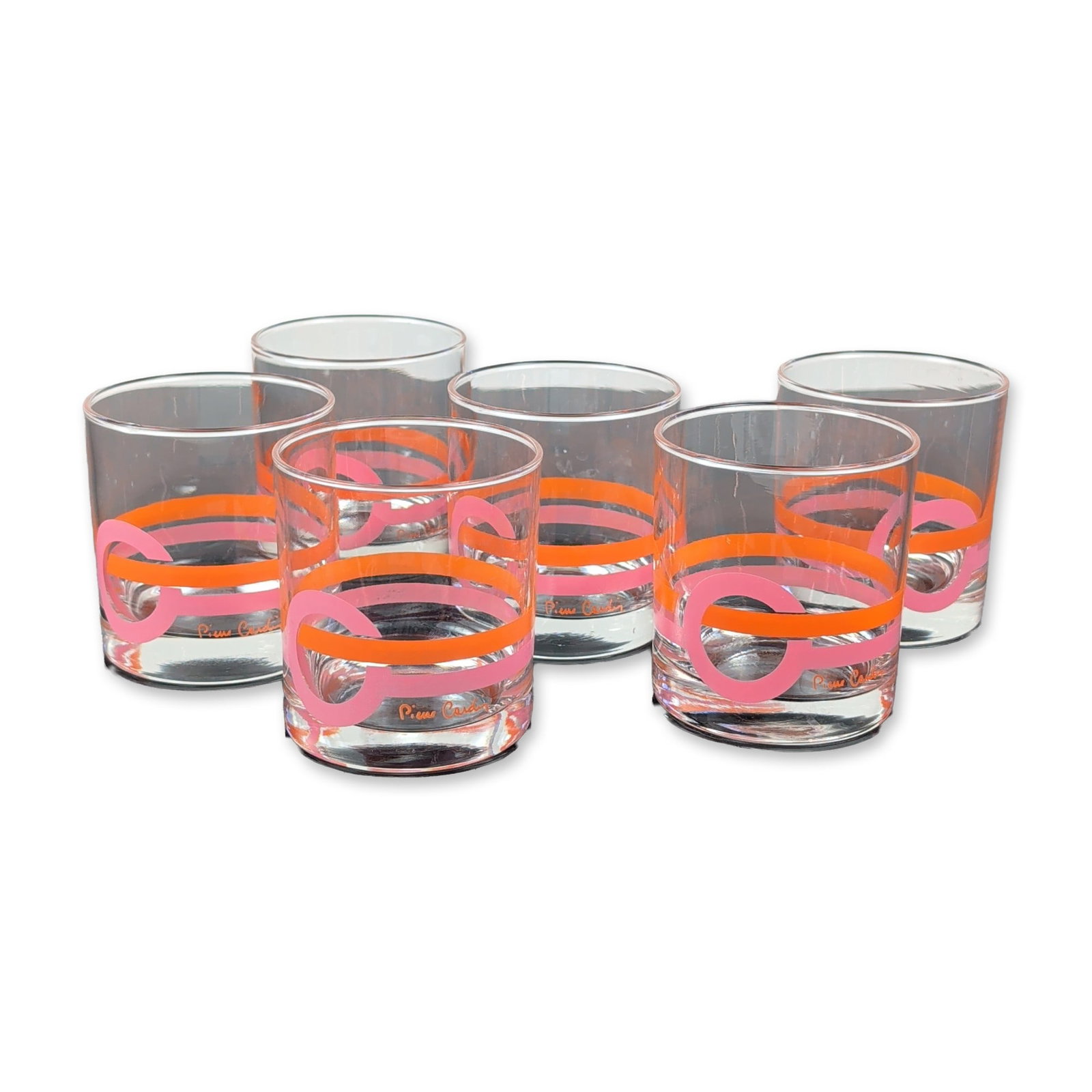 6pc Pierre Cardin Mid-Century Glass Highball Set (1 of 5)