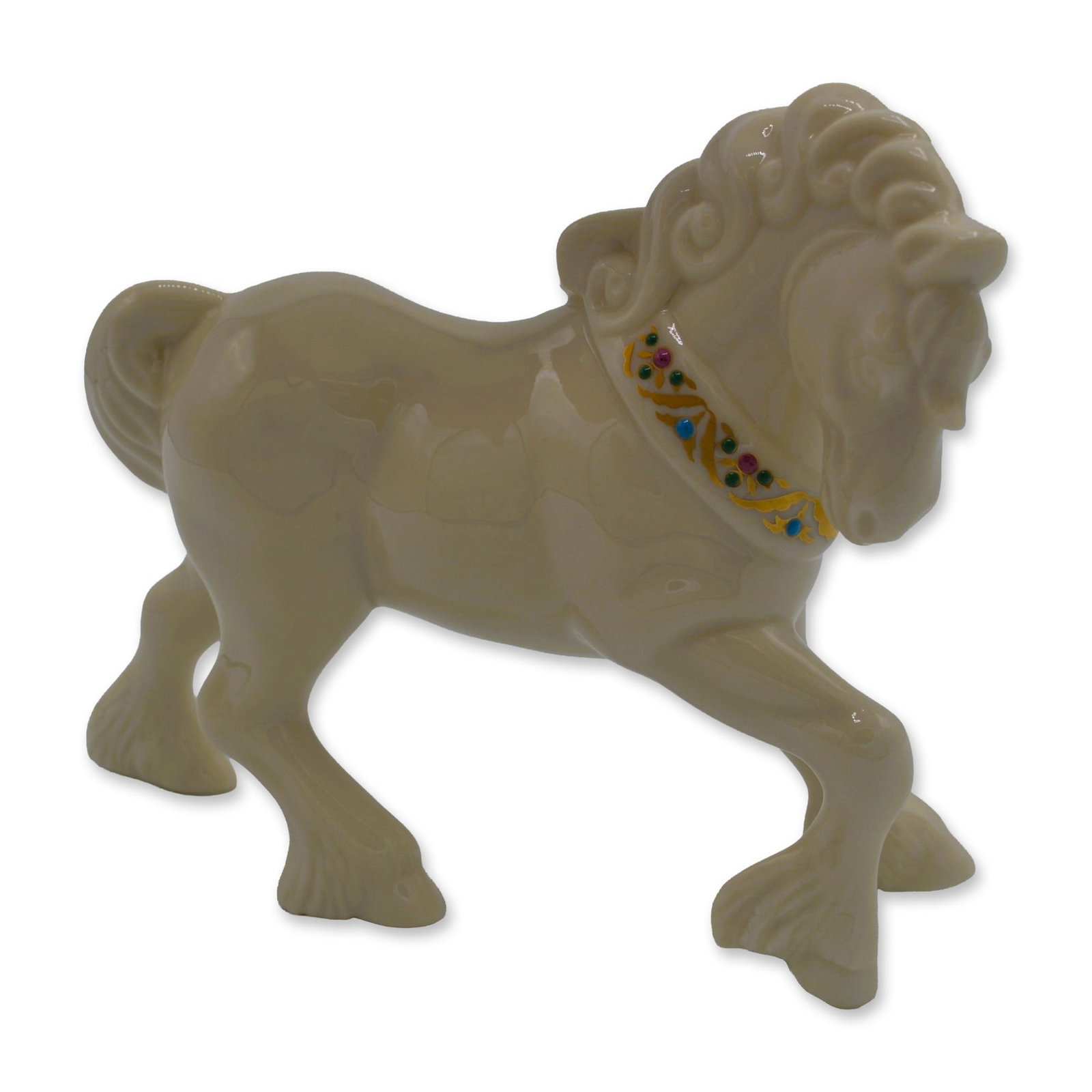 Lenox Porcelain Horse Prancing Figurine, China Jewels Collection, 1992 (1 of 6)