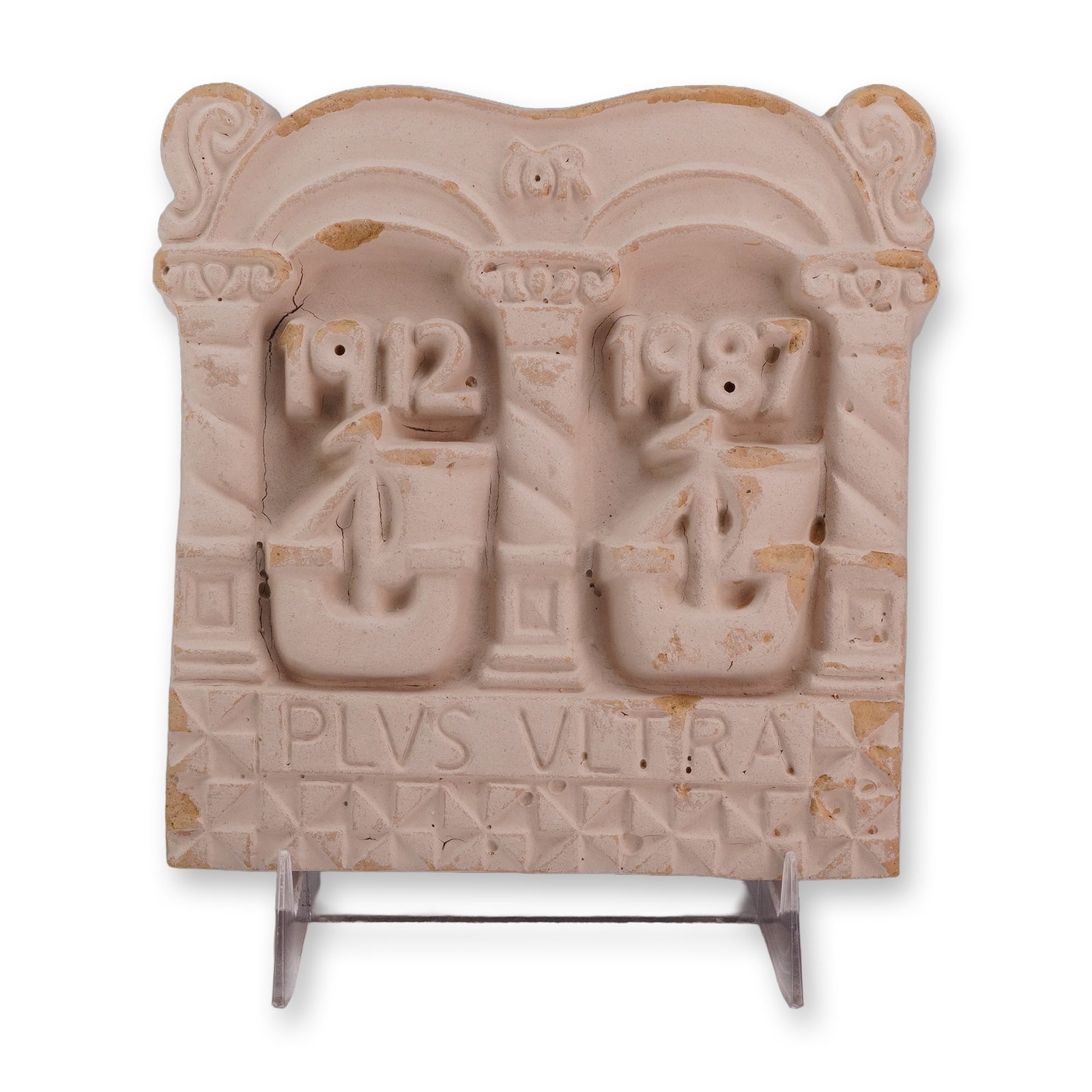 Plvs Vltra 1912-1987 Special Edition Commemorative Pottery Tile (1 of 3)