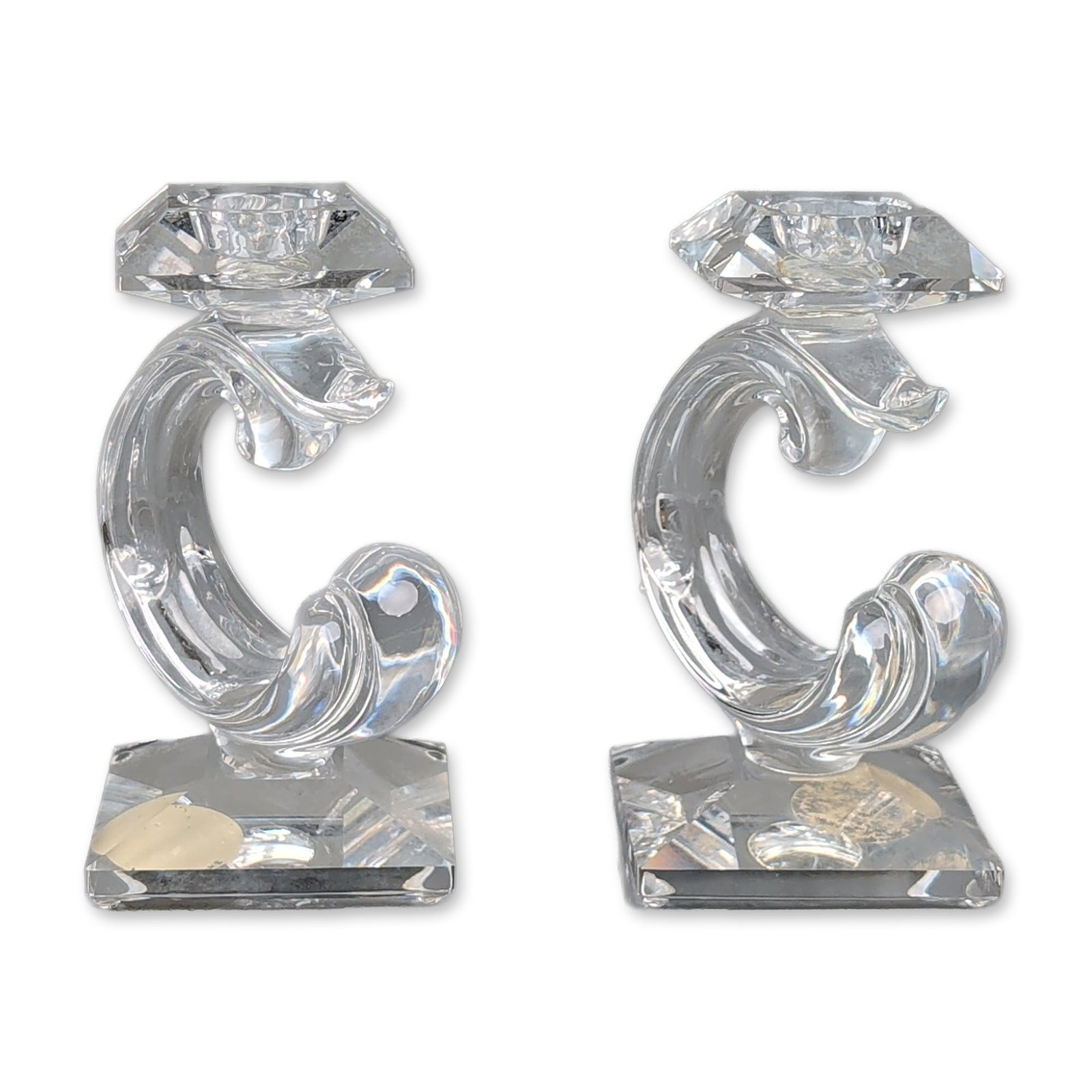 Pair of Swarovski Silver Crystal Candle Holders (1 of 6)