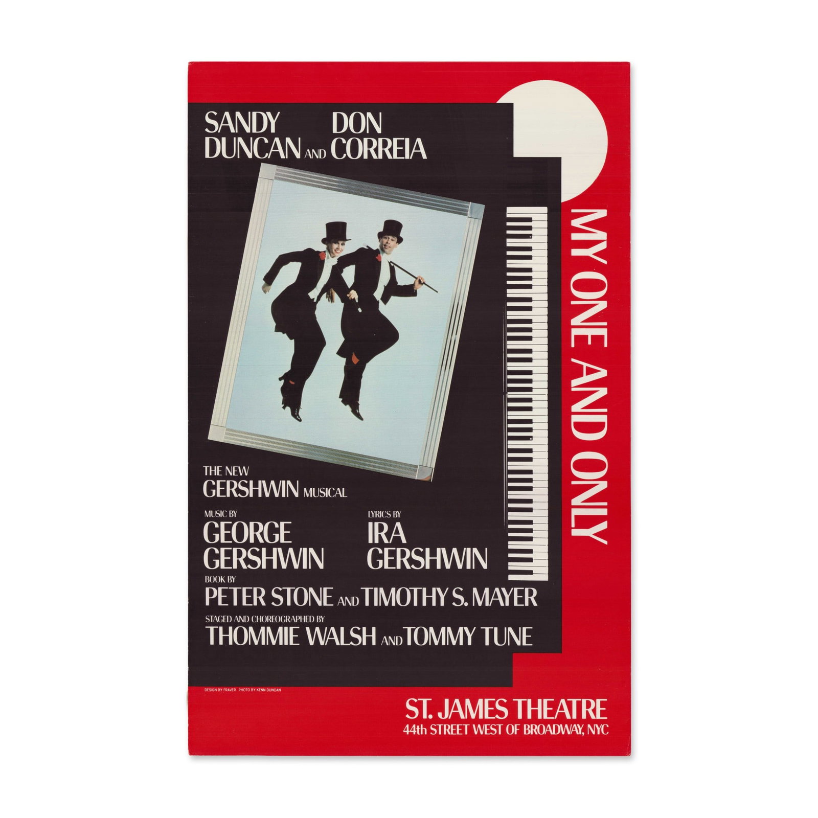 My One and Only Original Broadway Production Poster, Starring Sandy Duncan and Don Correia (1 of 1)