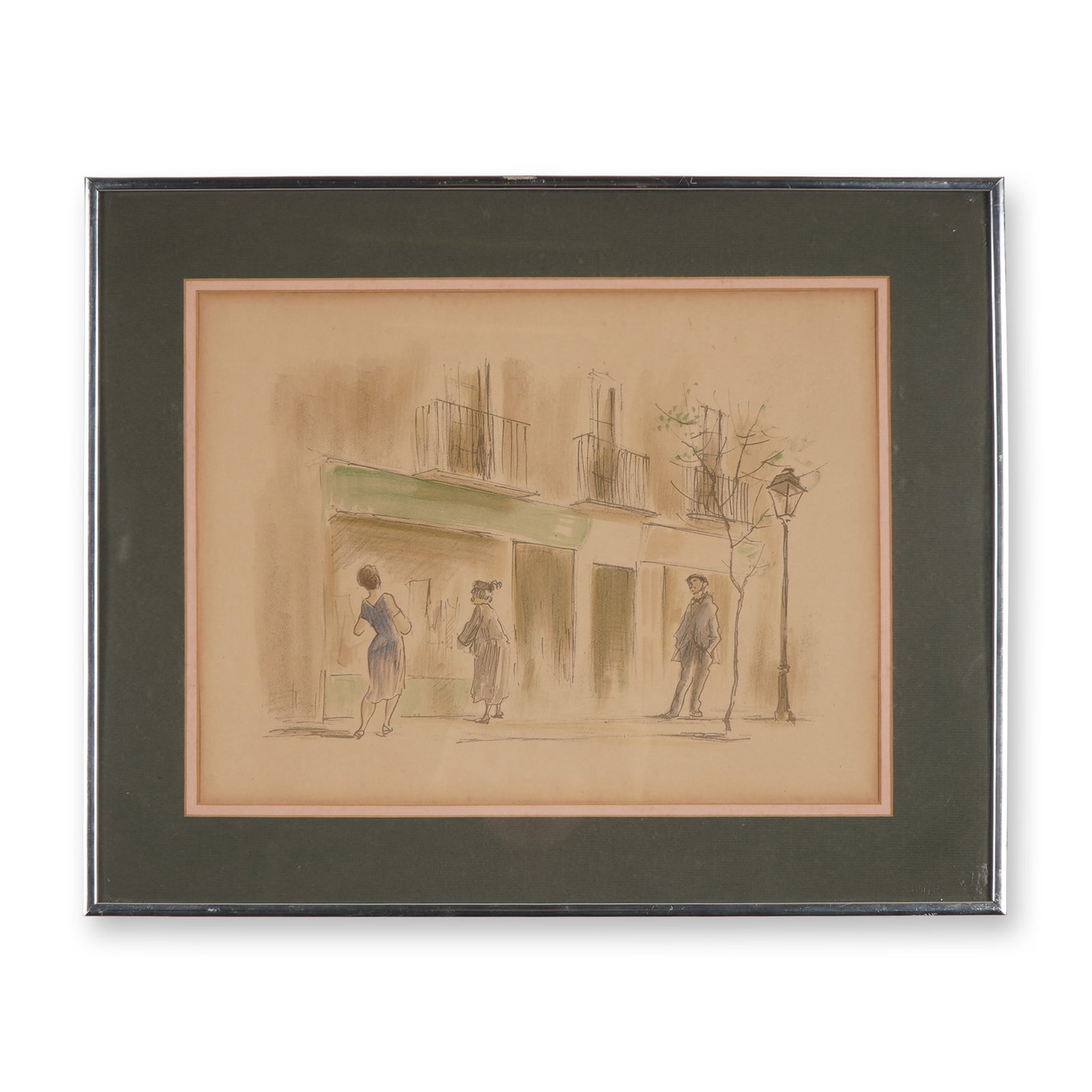 Eduardo Vicente, Color Lithograph on Paper, Shop Windows (1 of 3)
