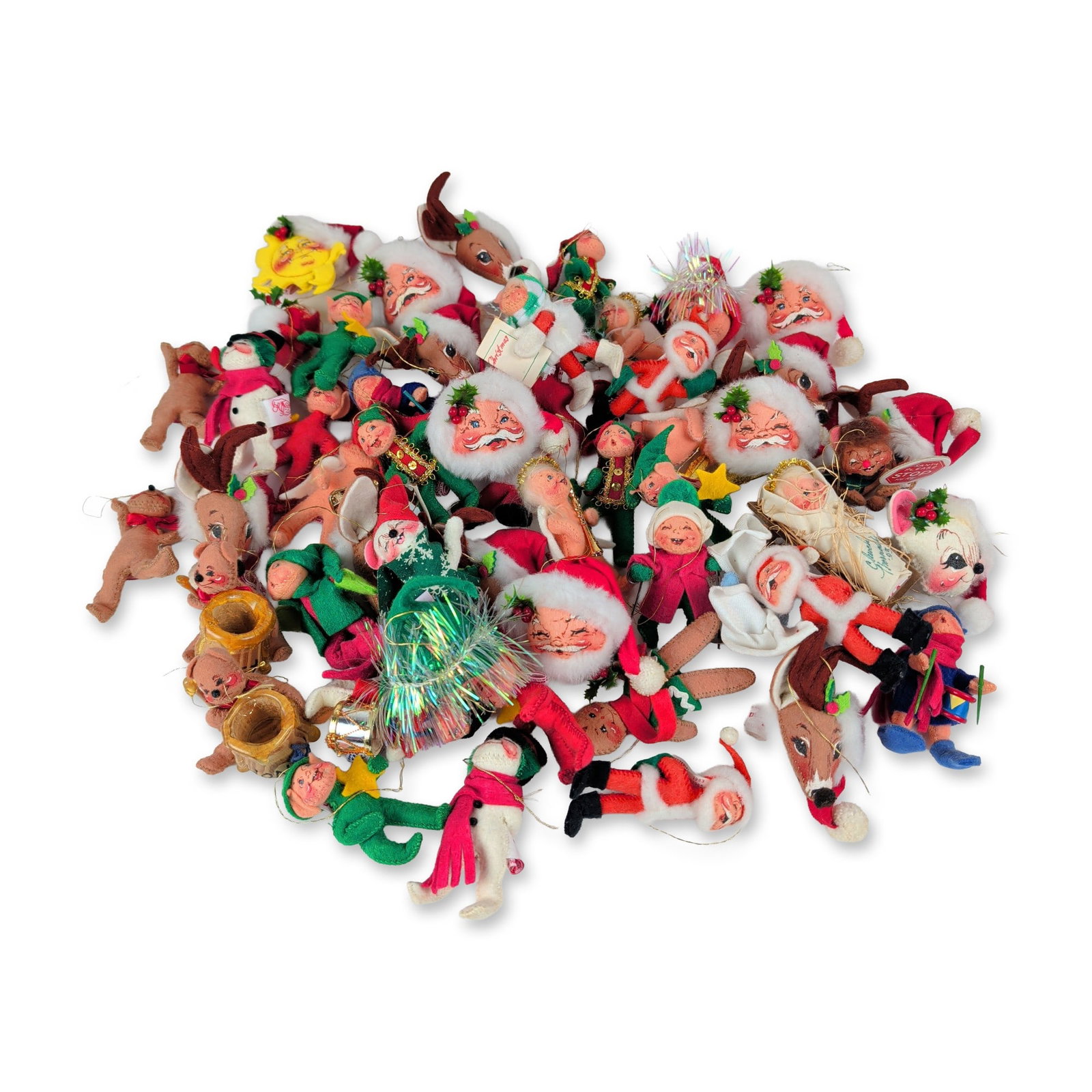 53pc Annalee Felt Holiday Characters Christmas Ornaments (1 of 5)