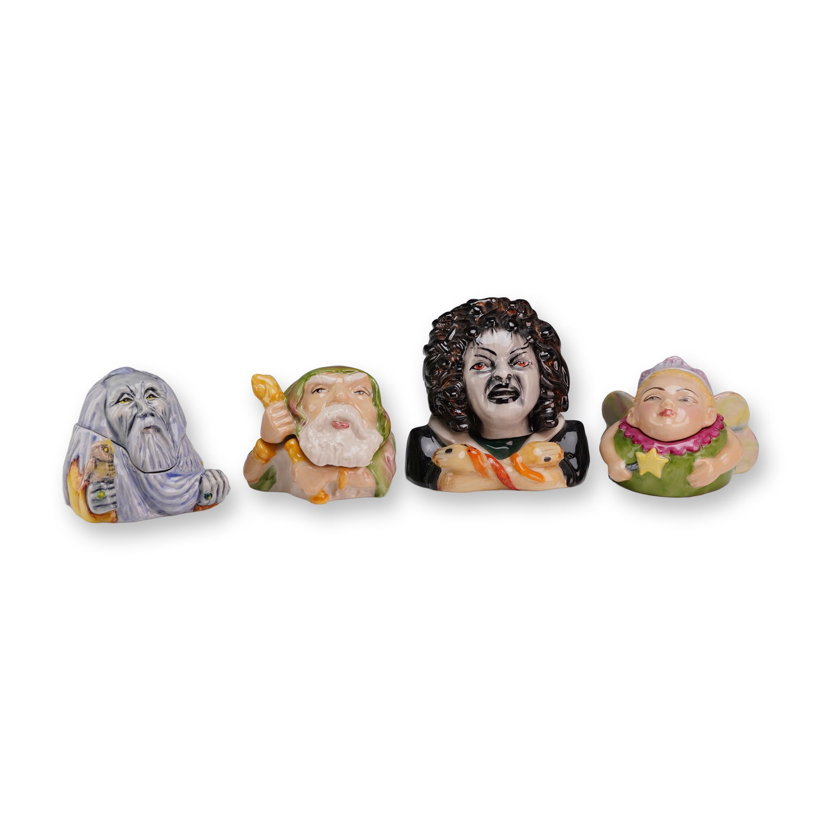 Four Kevin Francis Face Pots including Merlin Prototype and Medusa Development Edition (1 of 4)