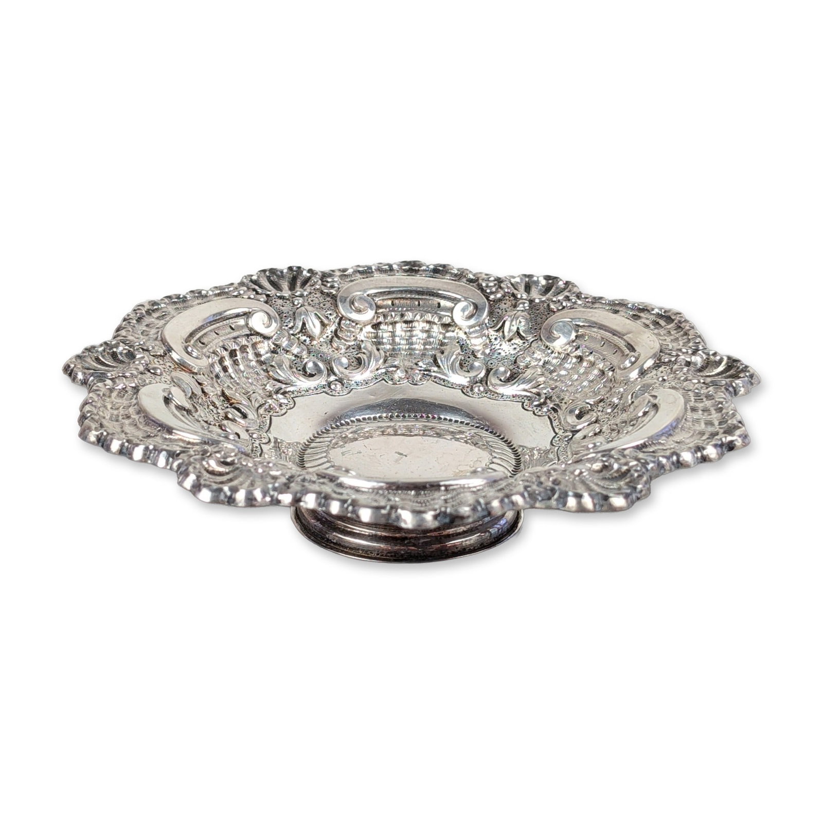 Neo-Rococo Style .833 Silver Pedestal Dish (1 of 6)