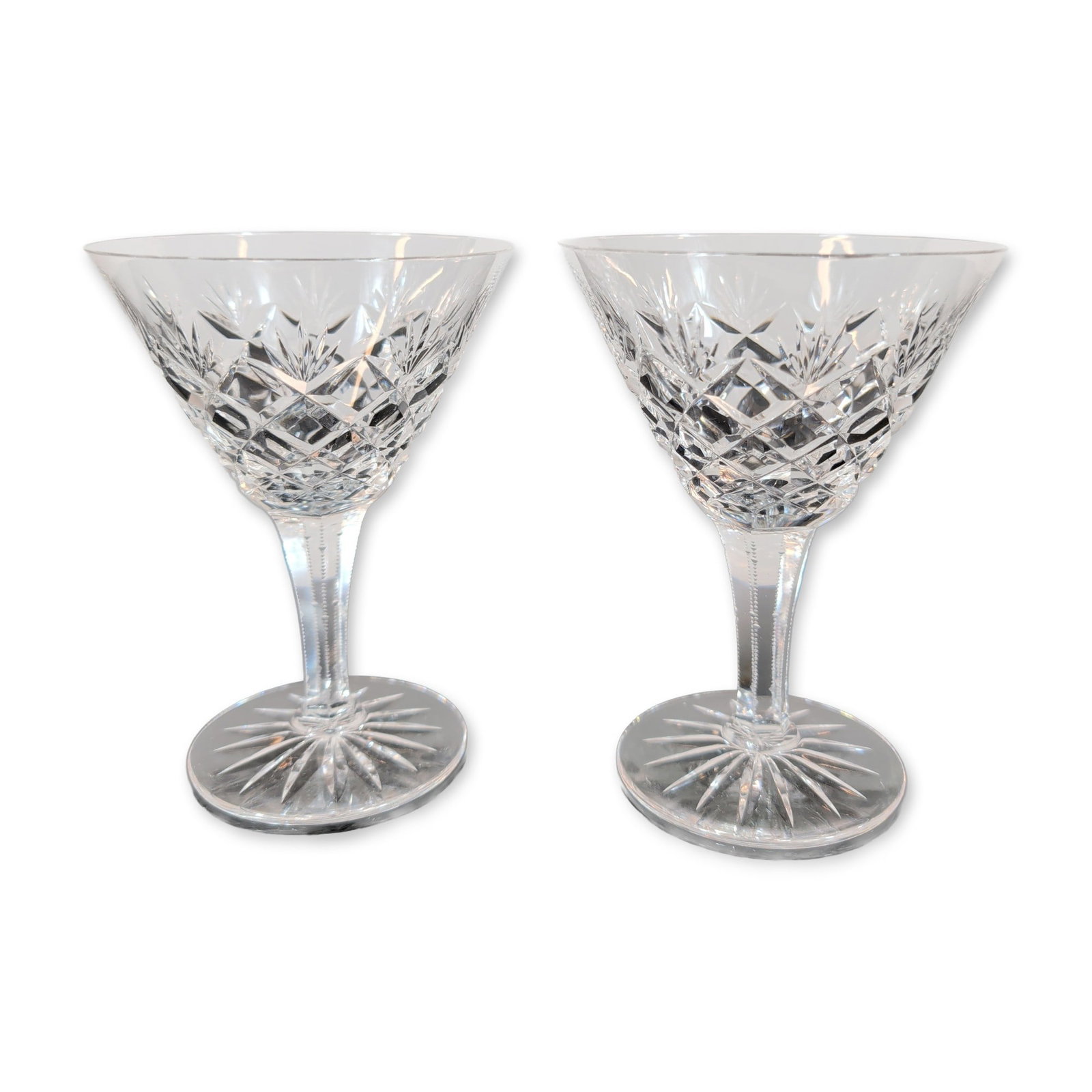 Pair of Cut Crystal Champagne Glasses (1 of 3)
