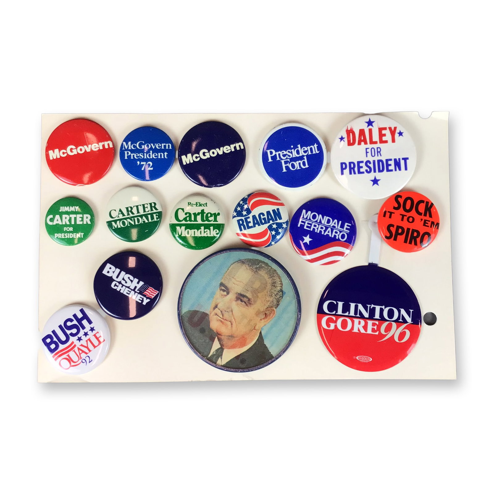 A Collection of Vintage United States Political Campaign Pin-Back Buttons and Pins (1 of 3)