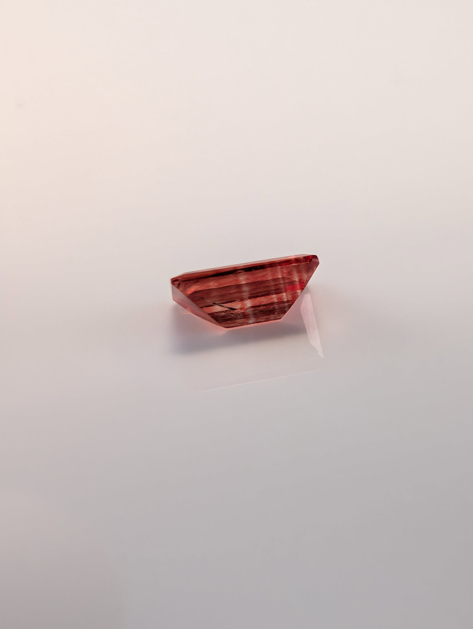 Oregon Sunstone Rectangular Emerald Cut Gemstone - 4