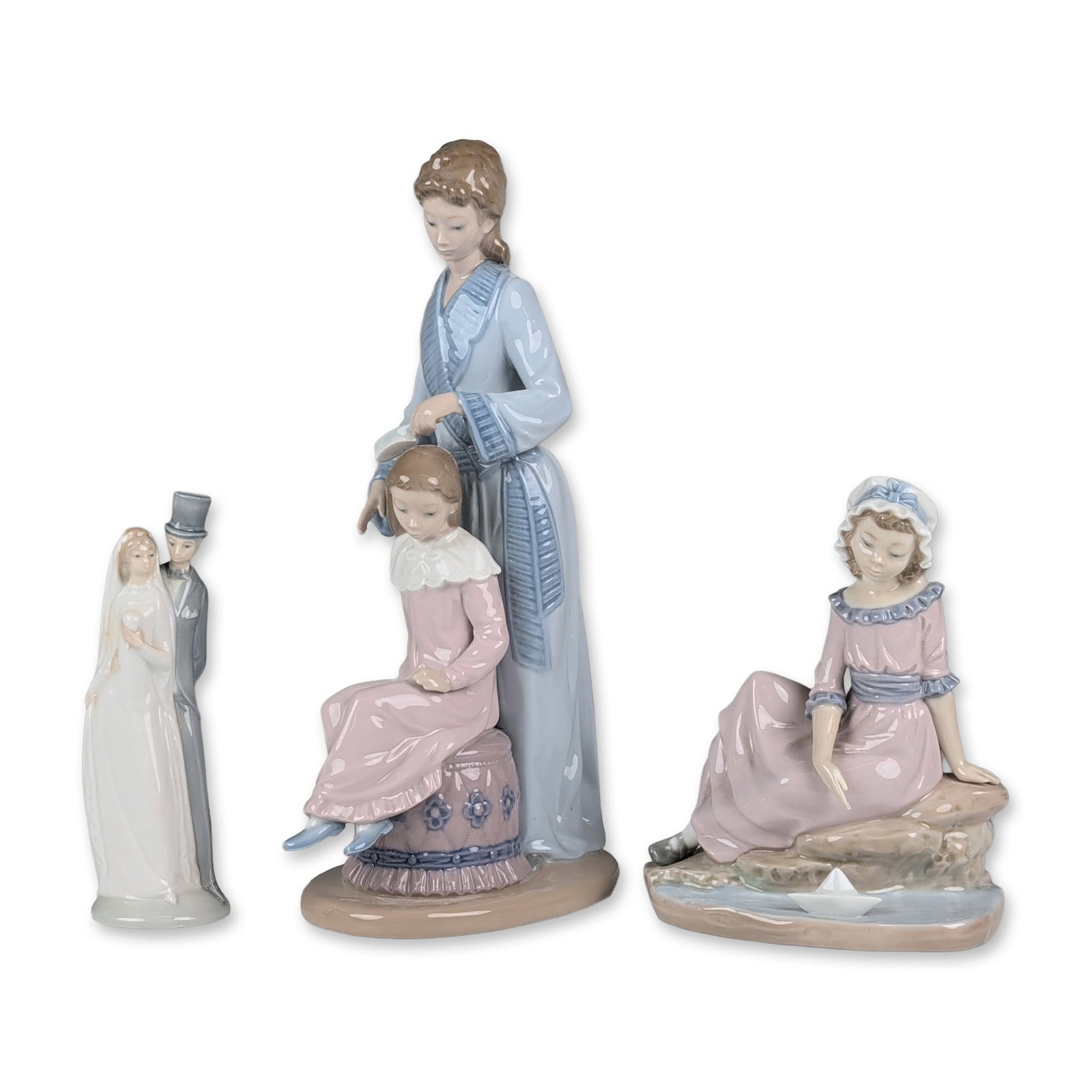 3pc Nao by Lladro Spanish Porcelain Figurines (1 of 4)