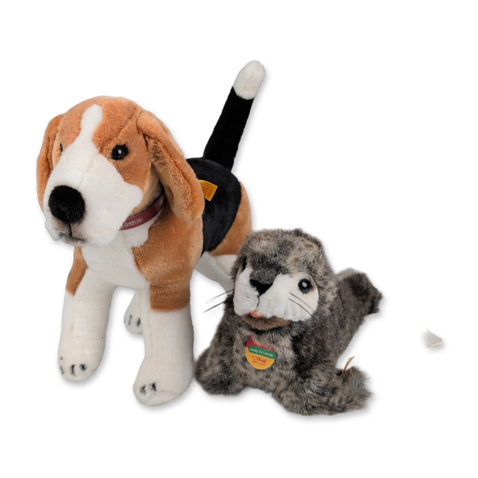 Two Steiff Plush Animals, Minky and American Kennel Club Beagle (1 of 3)