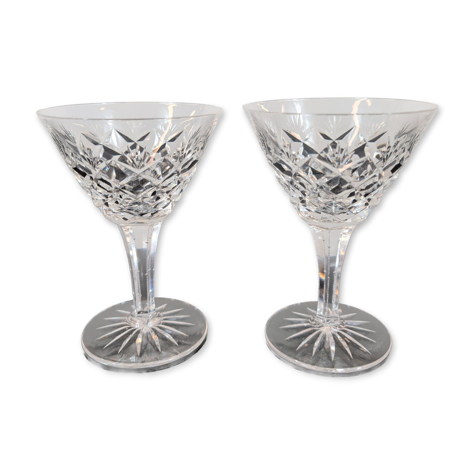 Pair of Cut Crystal Stemware Glasses (1 of 3)