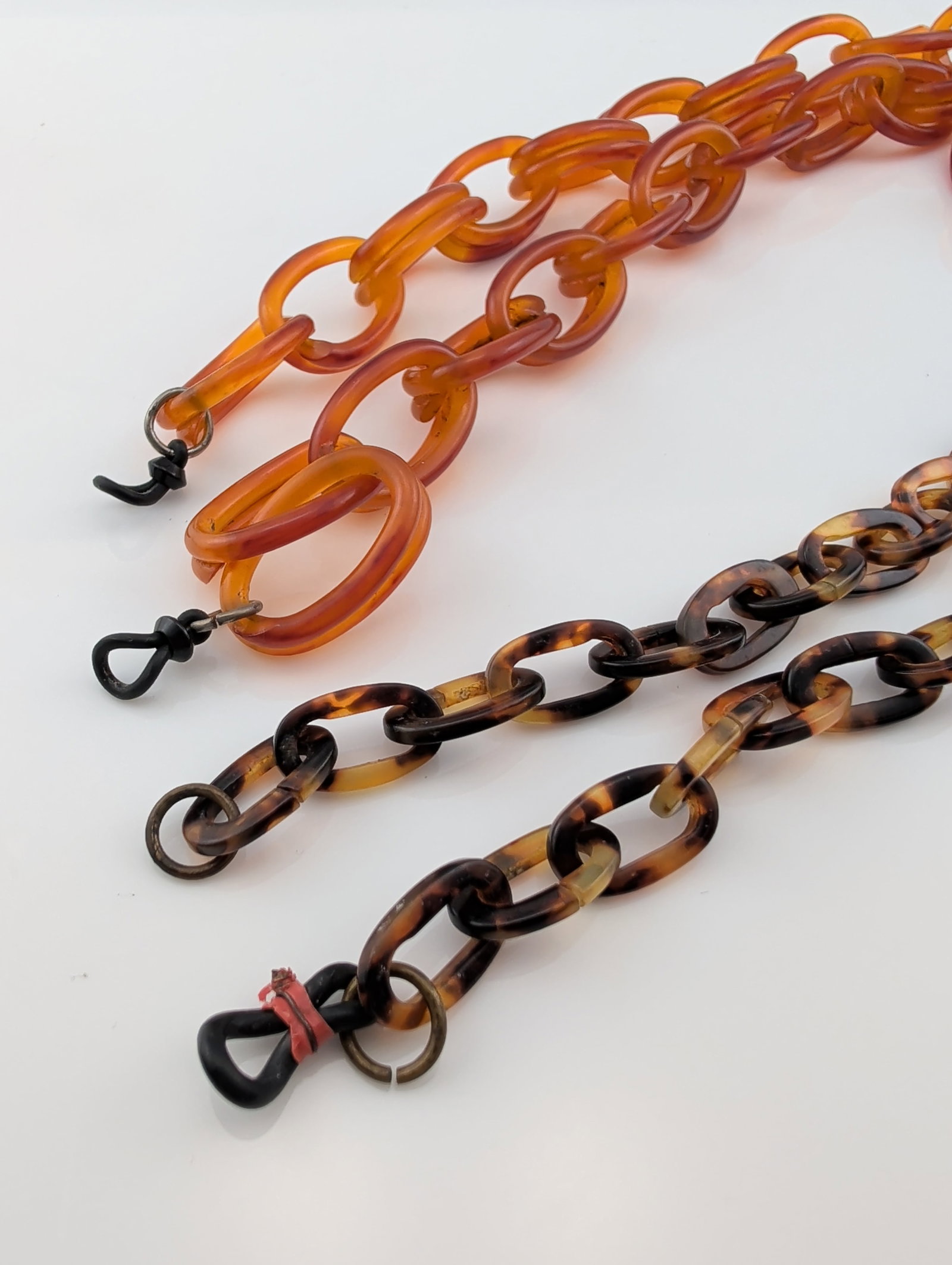 2pc Vintage Plastic Eyeglass Chains - 2