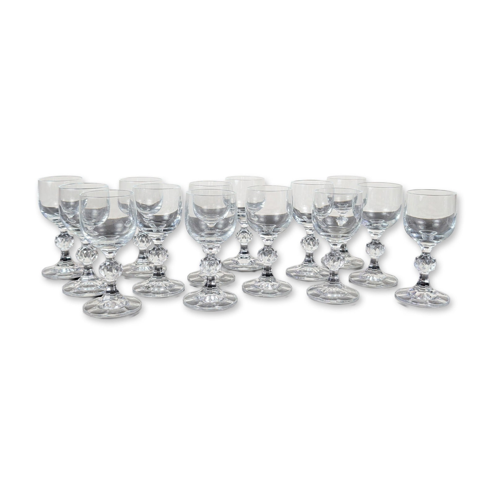 14pc Bohemia Crystal Claudia Pattern Cordial Glasses (1 of 3)