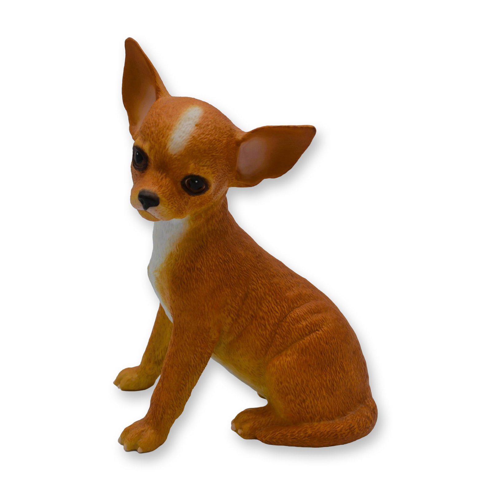 Lenox Porcelain LE Sculpture Chihuahua Puppy, 2000: Bisque Porcelain Decorated, hand created, hand painted by the Artists for Lenox, featuring The Chihuahua Puppy Sculpture. A very detailed study model with excellent style and form of the Chihuahua