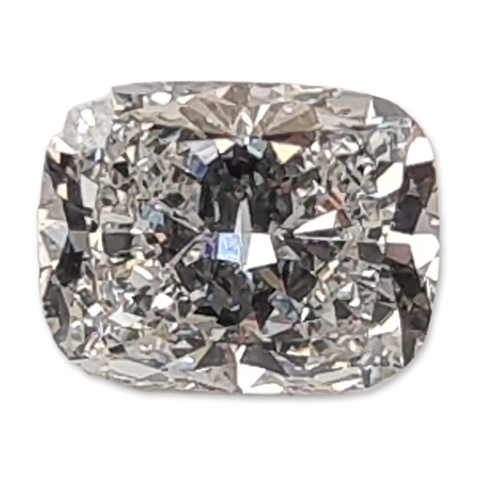 IGI Certified 1.02ct Cushion Brilliant Cut Loose Diamond: A loose cushion brilliant cut laboratory grown diamond accompanied by an International Gemological Institute (IGI) report. The stone weighs 1.02 carats and is graded with color E and clarity VS1. It