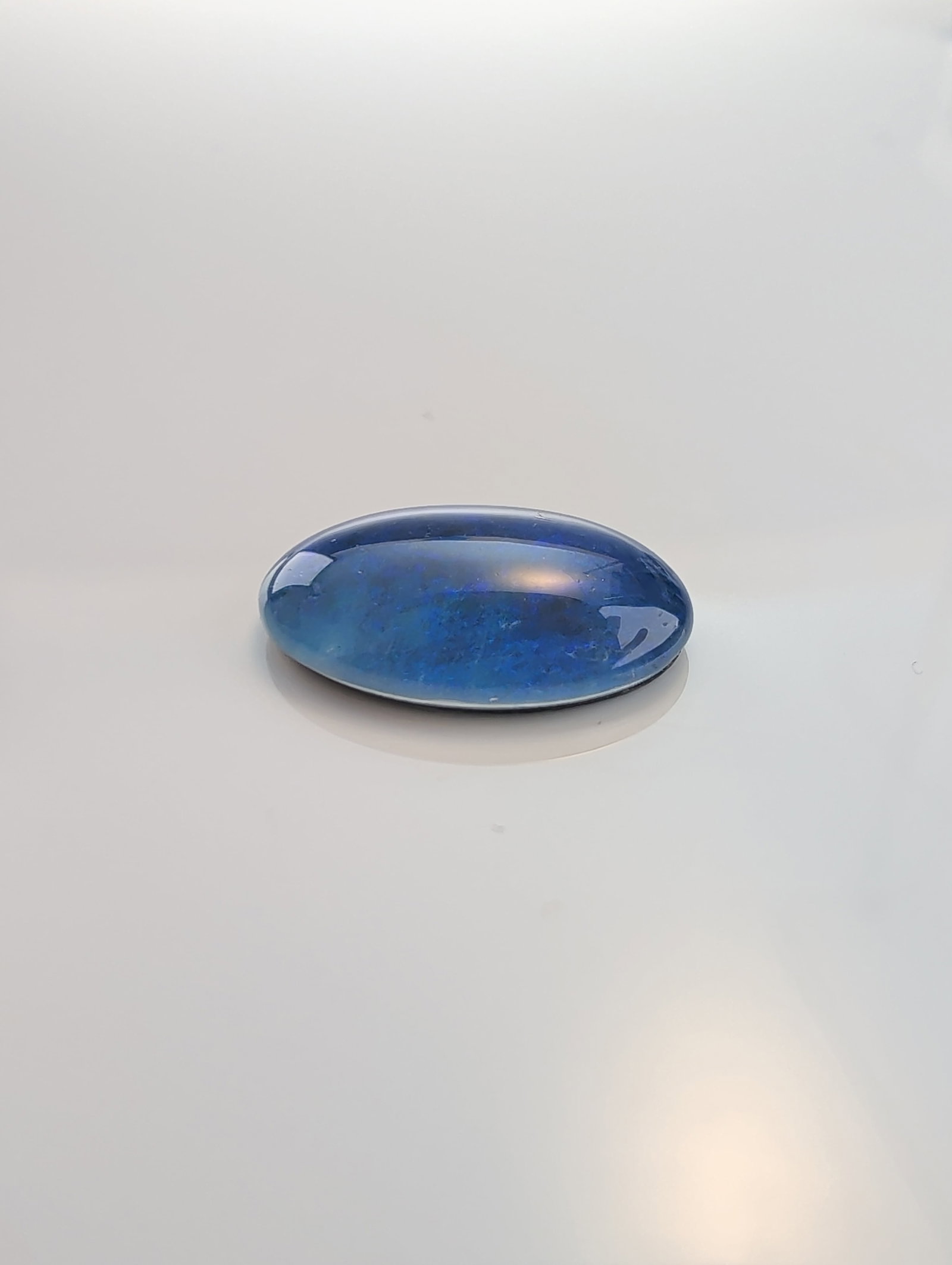 Oval Blue Opal Doublet Cabochon - 2