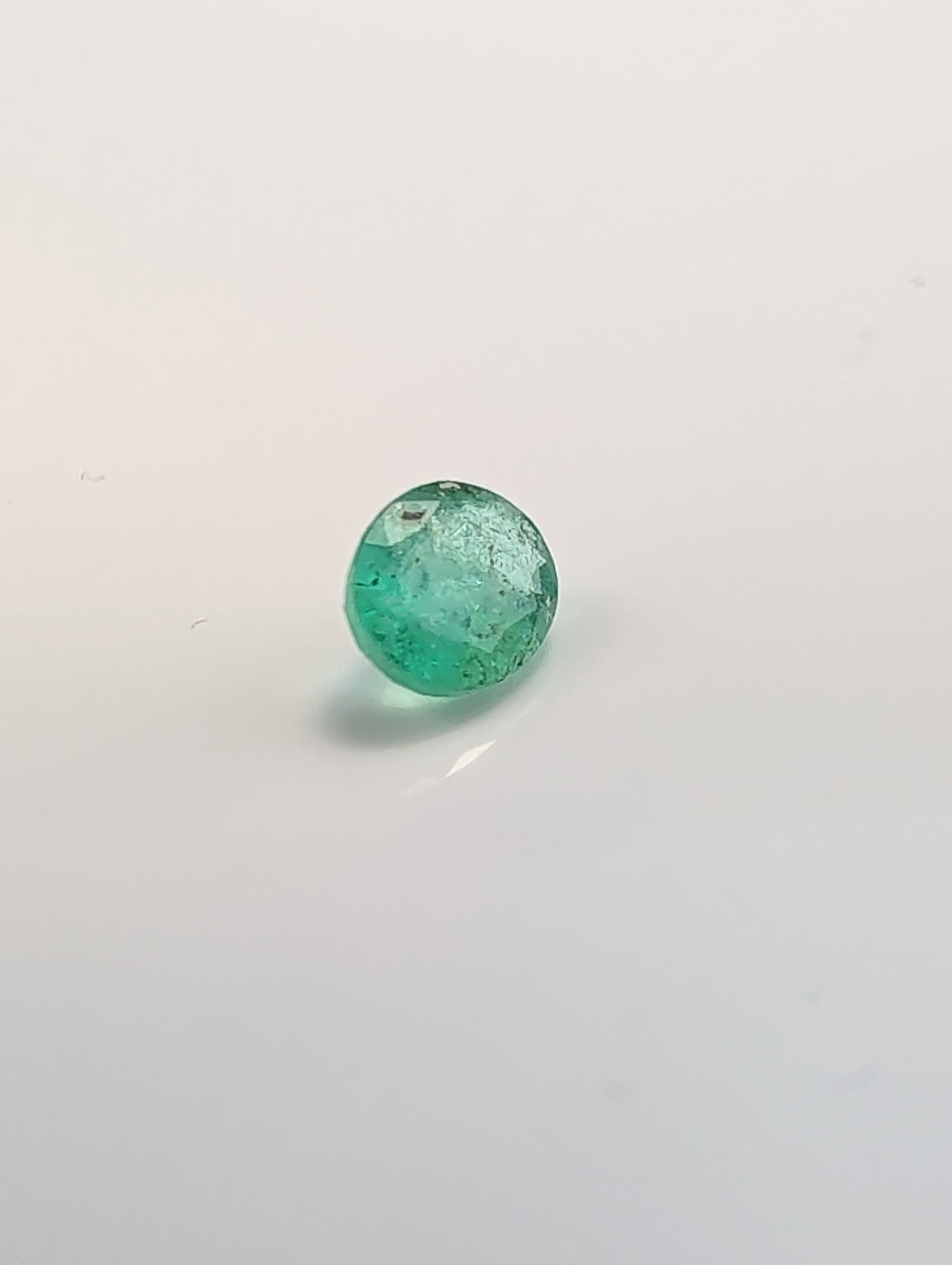 Faceted Round Green Stone - 3