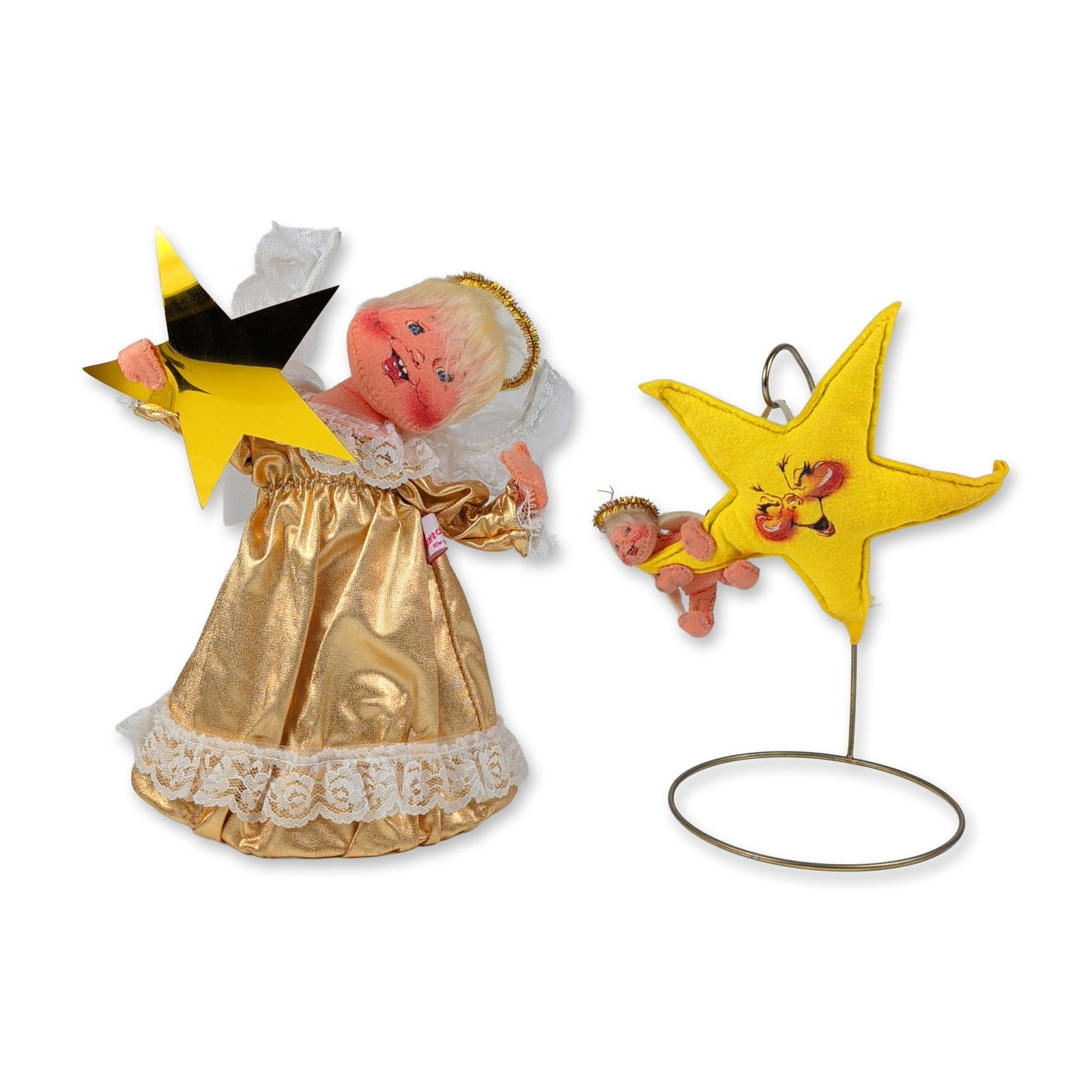 Annalee Mobilitee Dolls Christmas Angel and Star Set (1 of 4)