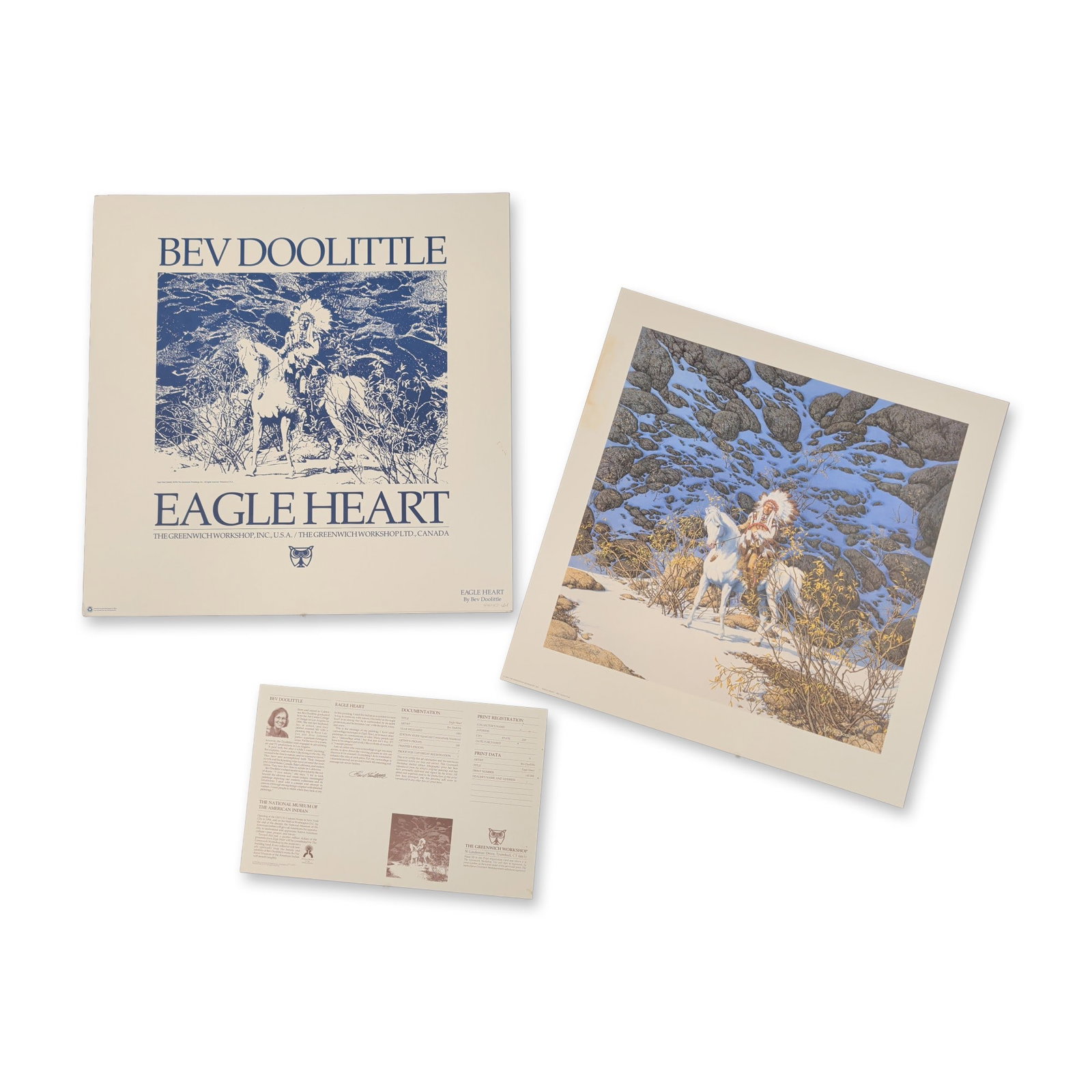 Bev Doolittle (American, b. 1947), "Eagle Heart" Signed and Numbered (1 of 4)