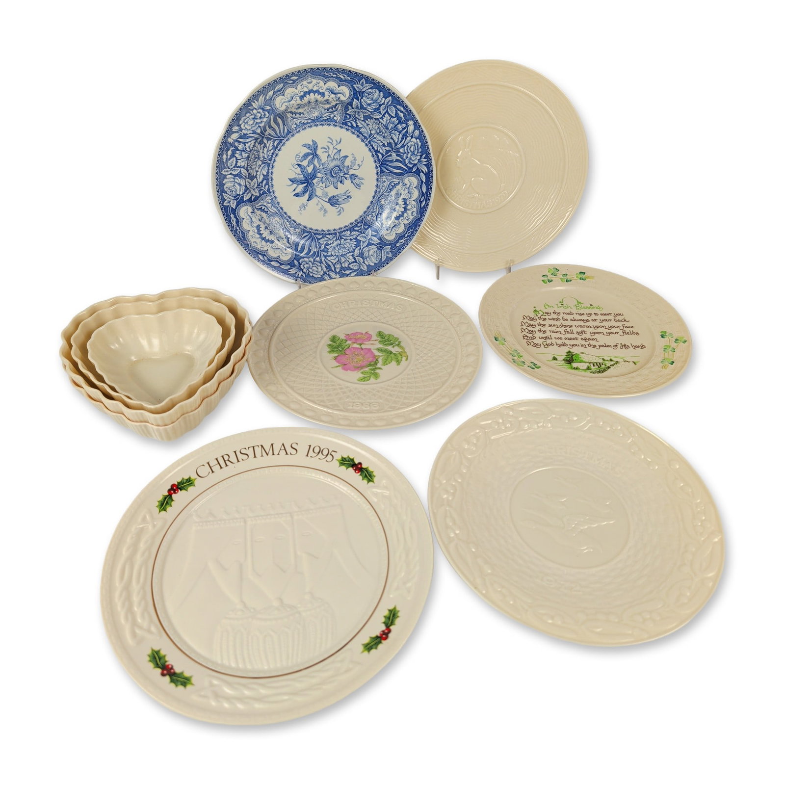 10pc Belleek Porcelain & Spode Earthenware Tableware Assortment (1 of 10)