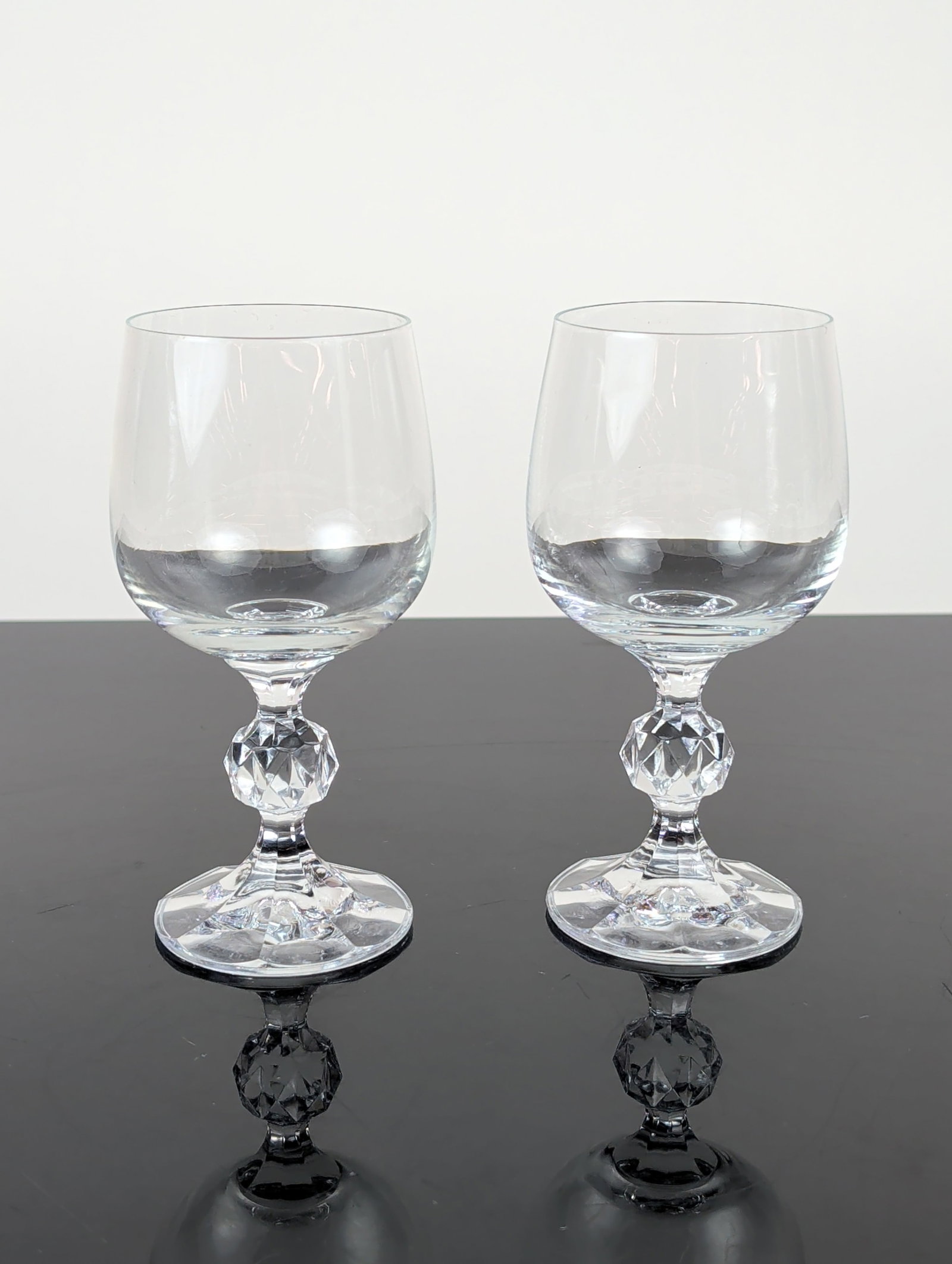 12pc Bohemia Crystal Claudia Pattern Goblets - 2