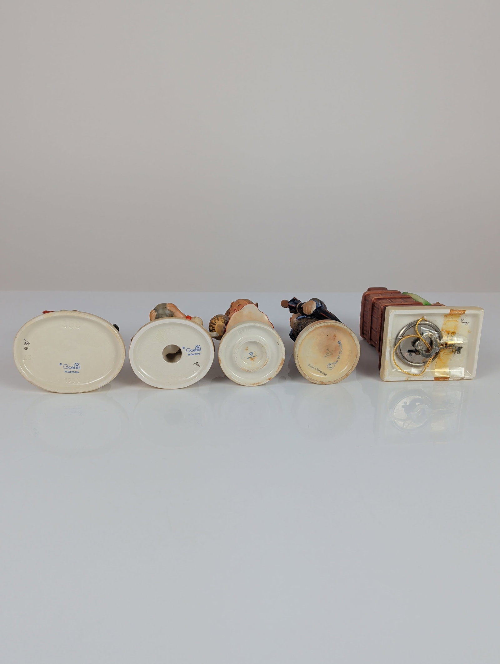 5pc Goebel Hummel Earthenware Figurines - 4