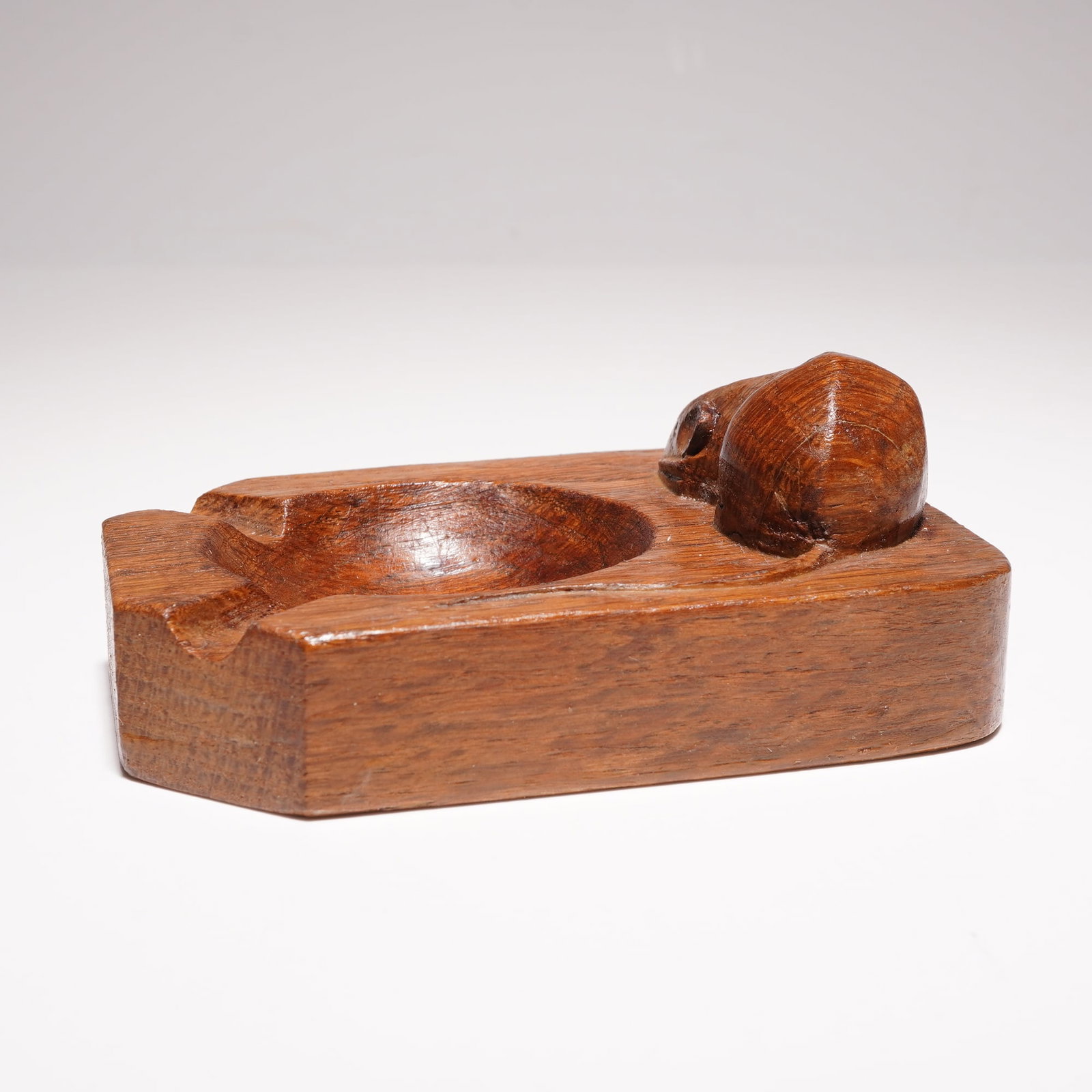 Robert 'Mouseman' Thompson Oak Ashtray - 2