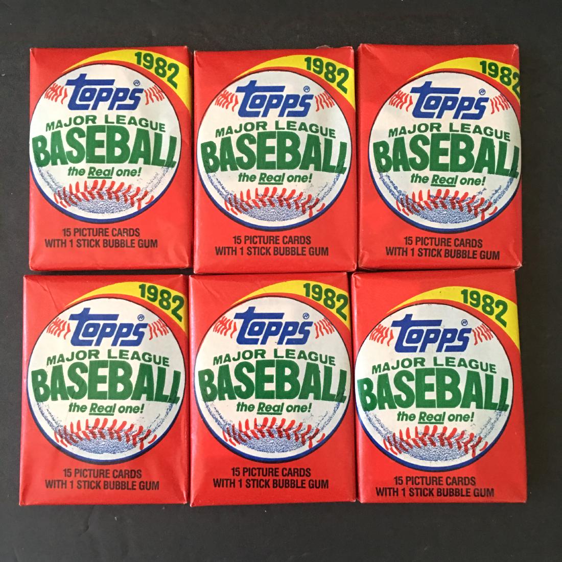 (6) 1982 TOPPS BASEBALL WAX PACKS RIPKEN JR ROOKIE YEAR (1 of 2)
