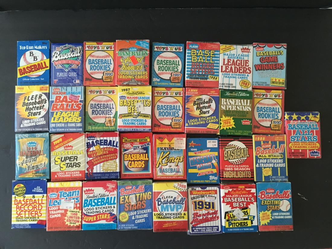 VINTAGE LOT (33) MINI SETS TOPPS BASEBALL TOYS R (1 of 1)