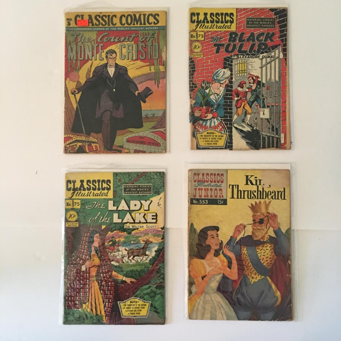 VTG CLASSICS ILLUSTRATED ASSORTED COMIC BOOKS LOT OF 4 (1 of 1)