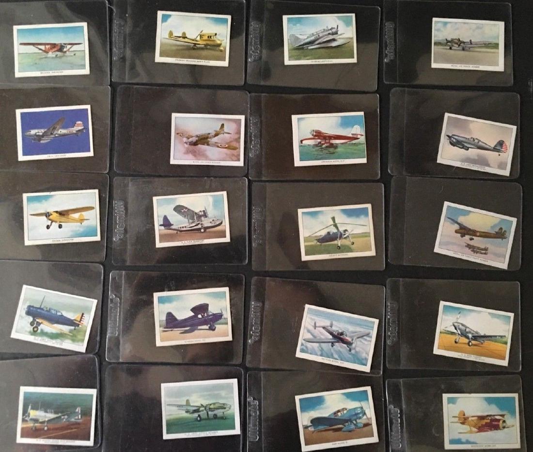 (20) 1940S VINTAGE WINGS CIGARETTE TOBACCO FLIGHT CARDS (1 of 2)