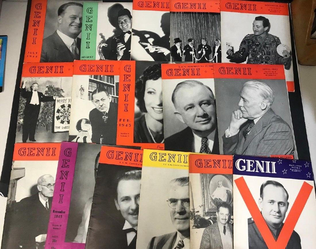 1943-45 WWII ERA *GENII* MAGICIAN MAGAZINE LOT (16) (1 of 2)