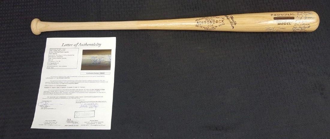 GIANTS HOF SIGNED X26 ADIRONDACK BASEBALL BAT JSA/COA (1 of 6)