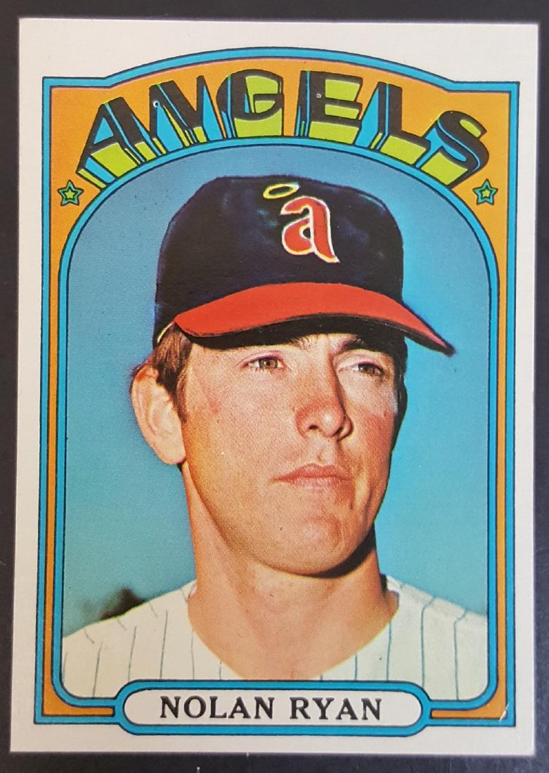 1972 BASEBALL CARD NOLAN RYAN 595 BV 100