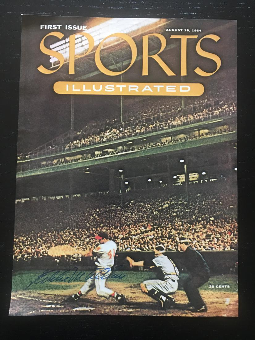 EDDIE MATHEWS SIGNED SPORTS ILLUSTRATED PHOTO (1 of 3)