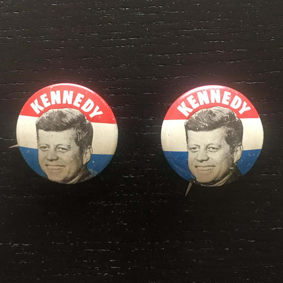 VINTAGE LOT (2) KENNEDY JFK PRESIDENTIAL PINS: VINTAGE LOT (2) KENNEDY JFK PRESIDENTIAL PINS