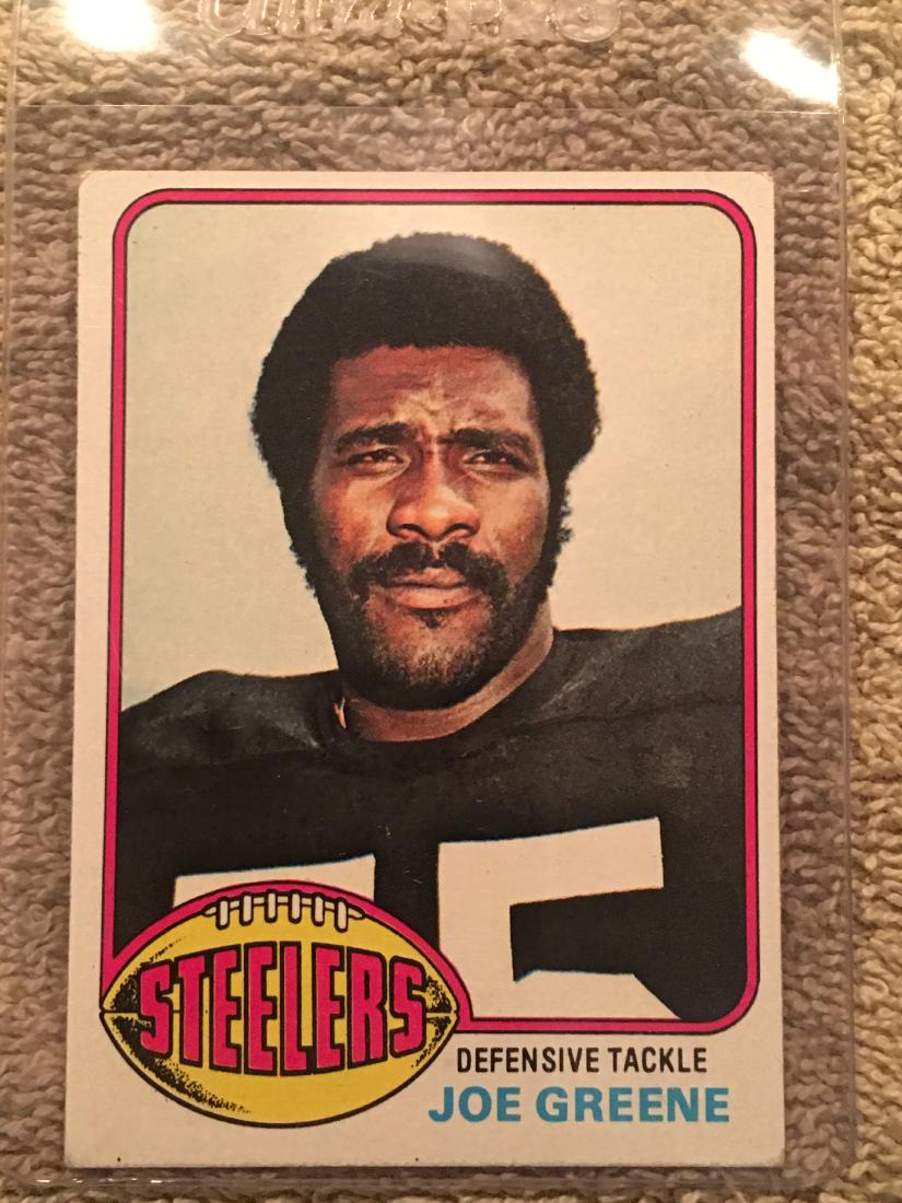 1976 TOPPS FOOTBALL CARD JOE GREENE #245: 1976 TOPPS FOOTBALL CARD JOE GREENE #245