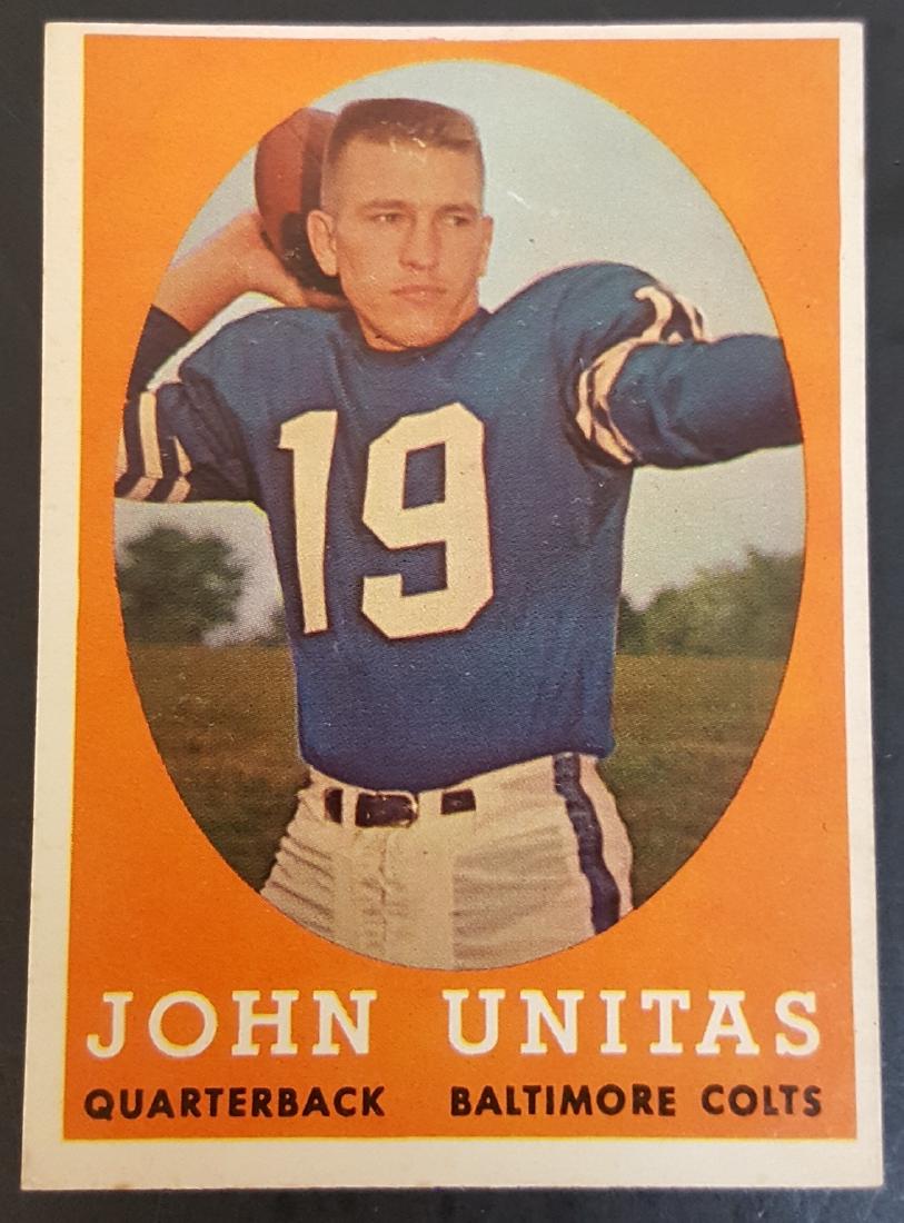 1958 FOOTBALL CARD JOHN UNITAS #22 BV $150 (1 of 2)