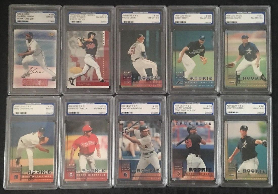 GRADED NRMT-MT *8/8.5/9* LOT (10) BASEBALL CARDS (1 of 2)