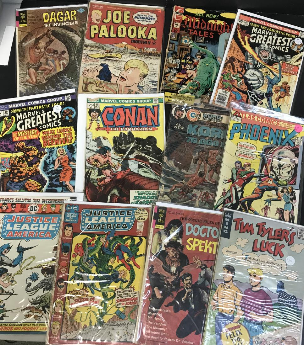 VINTAGE COMIC BOOK LOT (12) 12-25 CENT DC MARVEL #1 (1 of 4)